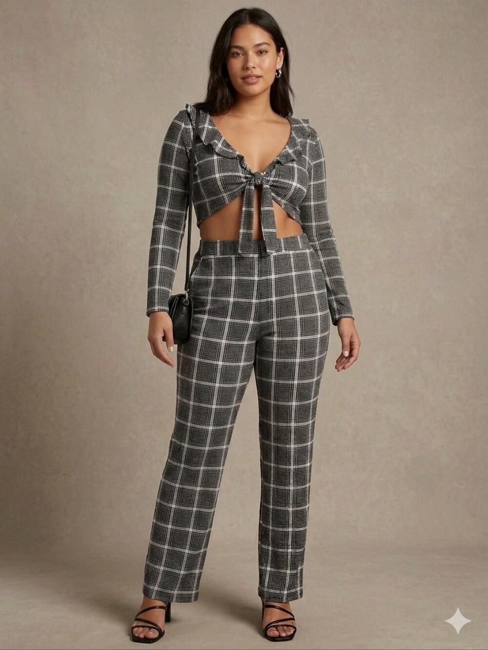 Hot Kiss Women's Straight Leg 2piece Pants Set Sz XL